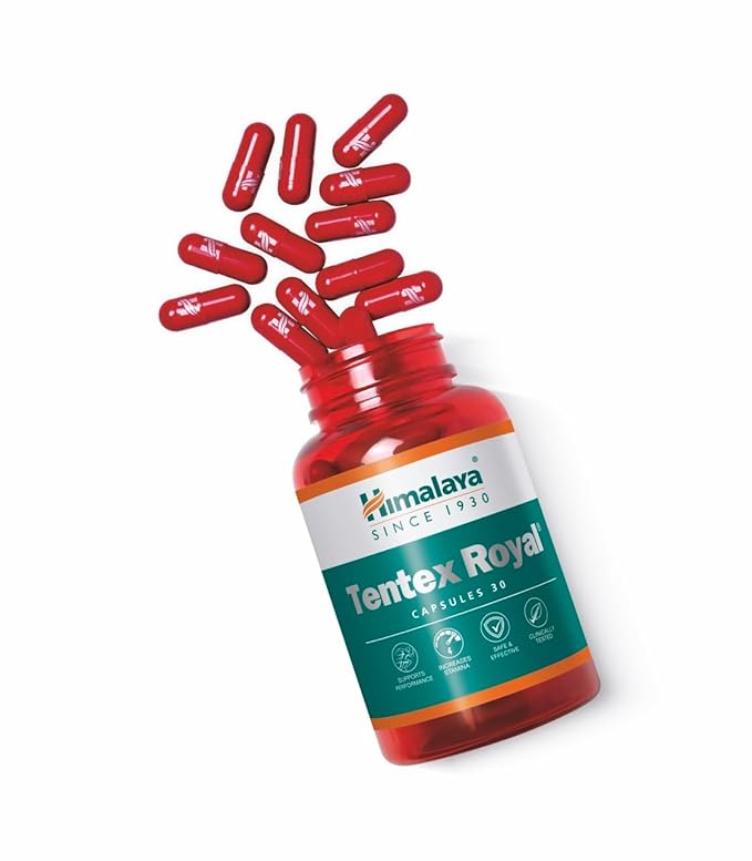 himalaya tentex royal for men | 30 capsules | herbal formulation i helps improve physical performance i clinically tested i improves strength & stamina himalaya tentex royal for men | 30 capsules | herbal formulation i helps improve physical performance i clinically tested i improves strength & stamina